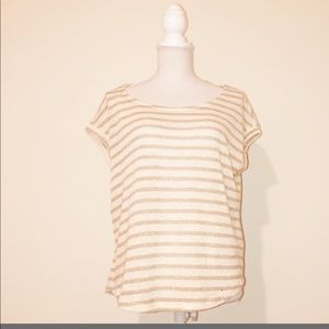 Splendid Rose Gold/Cream Knit Top
